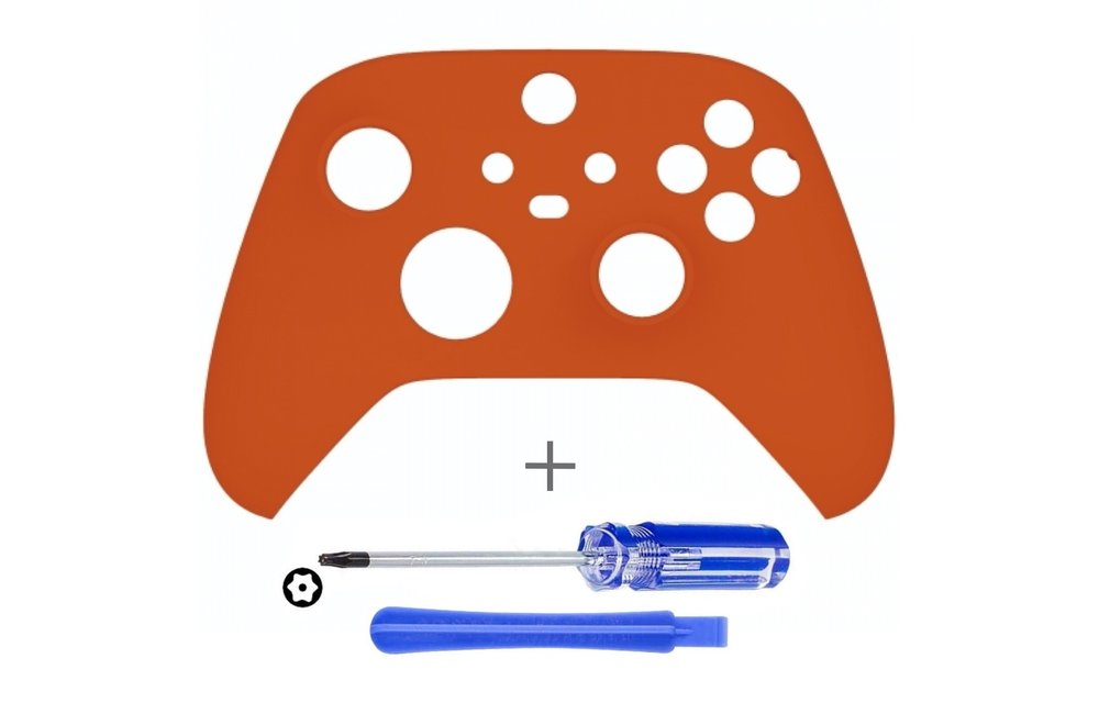 Xbox Series Controller Behuizing Shell - Soft Touch Oranje - Front Shell