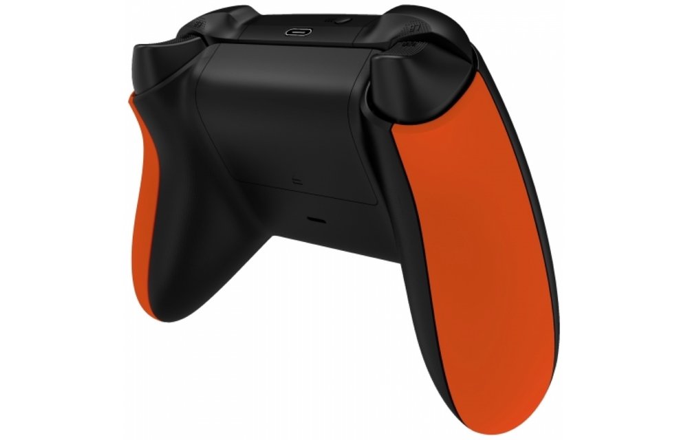 Xbox Series Controller Case Shell - Soft Touch Orange - Side Rail