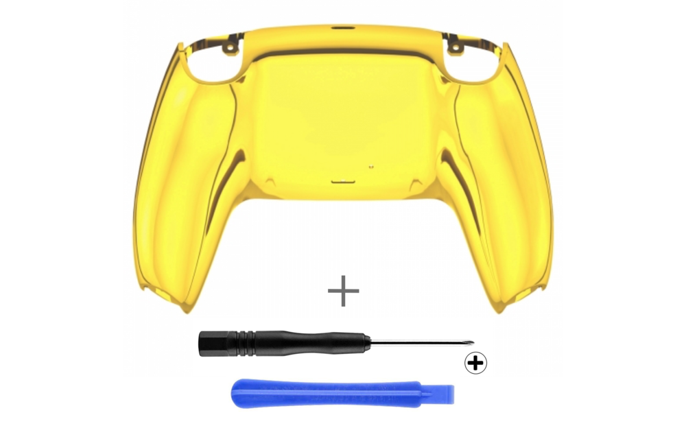PS5 Controller Behuizing Shell - Goud Chrome - Back Shell