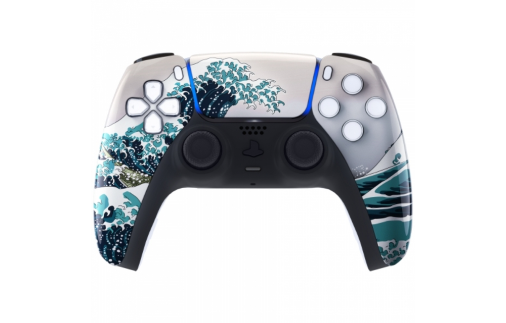PS5 Controller Case Shell - Great Wave - Front Shell (BDM-010)
