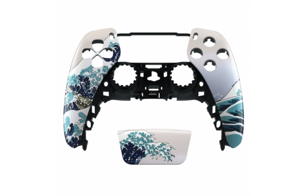 PS5 Controller Case Shell - Great Wave - Front Shell (BDM-010)