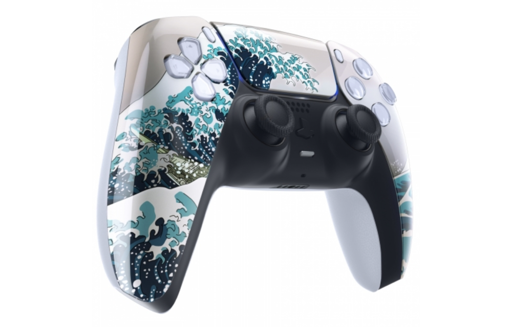 PS5 Controller Case Shell - Great Wave - Front Shell (BDM-010)