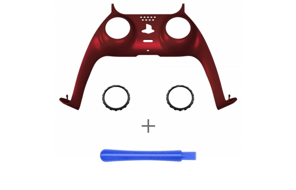 PS5 Controller Case Shell - Red Soft Touch - Cover Shell