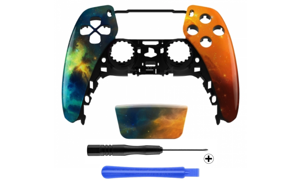 PS5 Controller Behuizing Shell - Starry Sky - Front Shell (BDM-010)