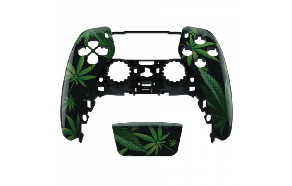 PS5 Controller Case Shell - Weed - Front Shell (BDM-010)