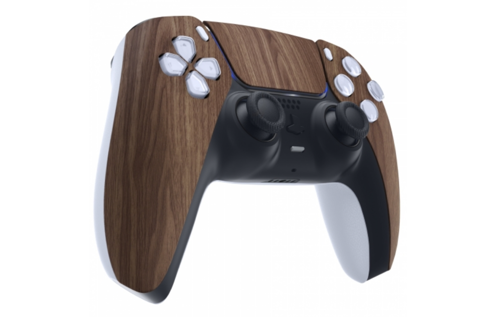 PS5 Controller Case Shell - Wood - Front Shell (BDM-010)