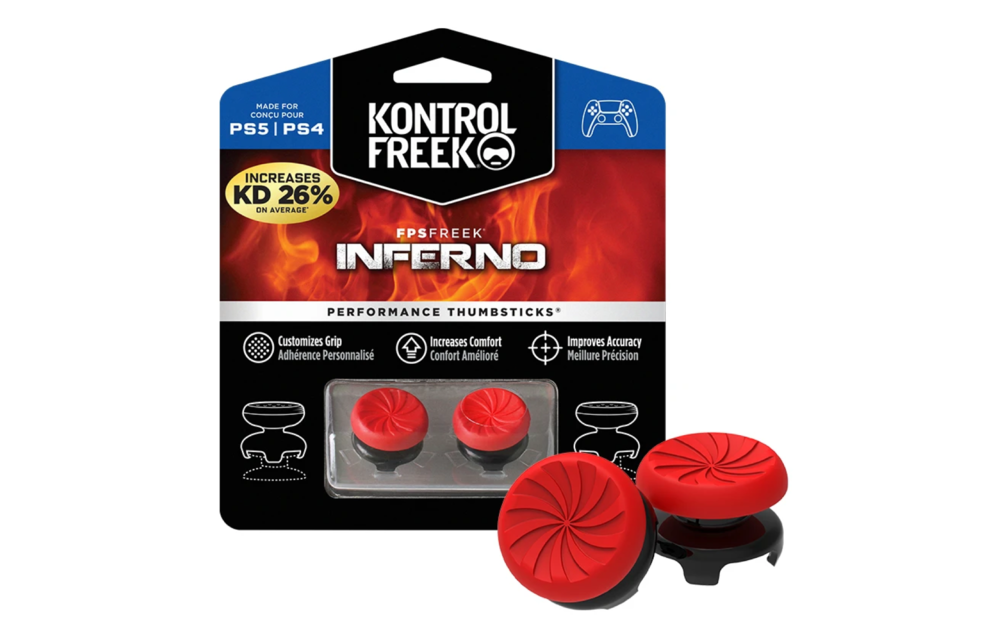 KontrolFreek FPS Freek Inferno Thumbsticks voor PS4 + Oplaadkabel Voordeelpakket