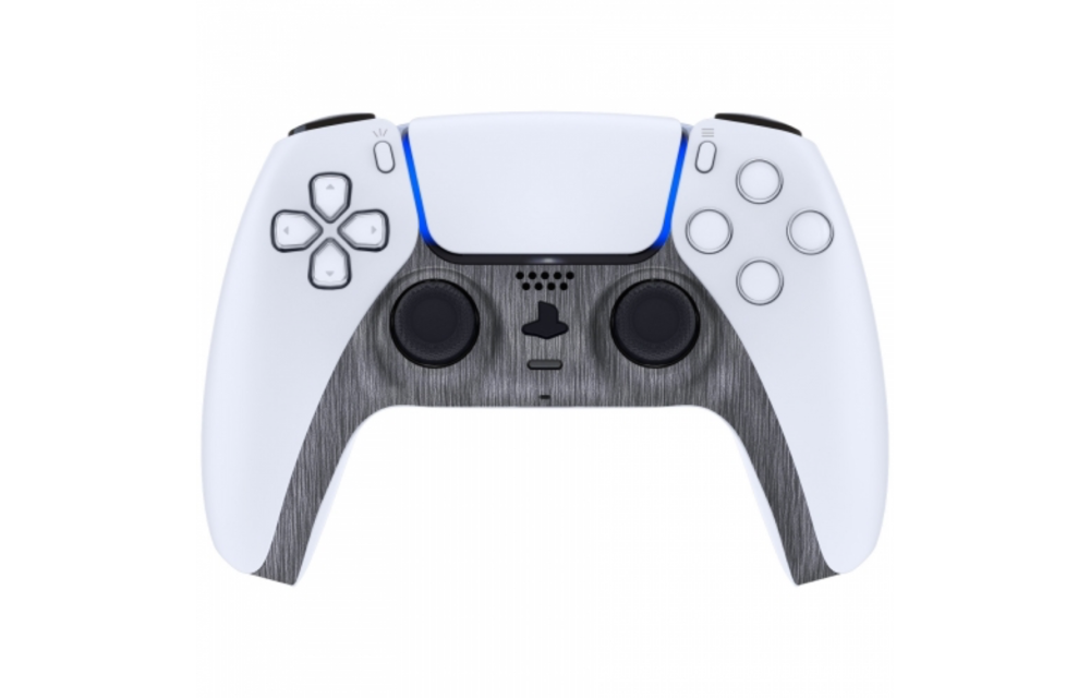 Sony PS5 DualSense Draadloze Controller - Brushed Zilver Cover Custom
