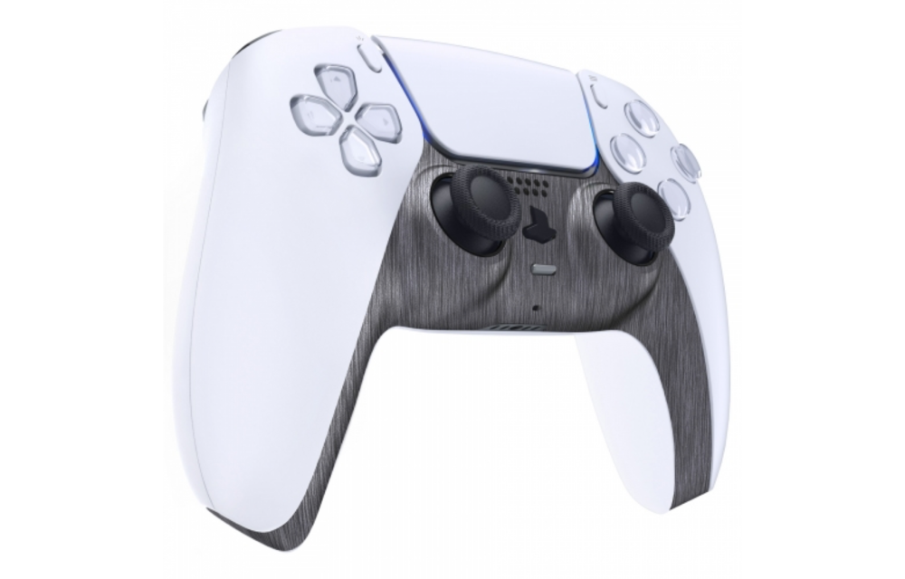 Sony PS5 DualSense Draadloze Controller - Brushed Zilver Cover Custom