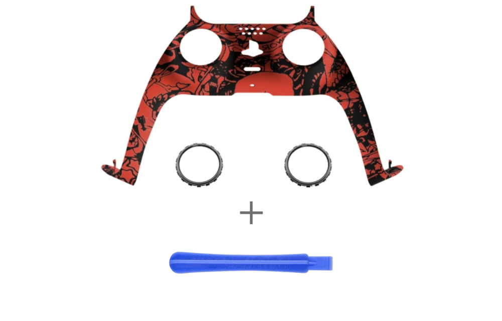 PS5 Controller Case Shell - Red Skull - Cover Shell