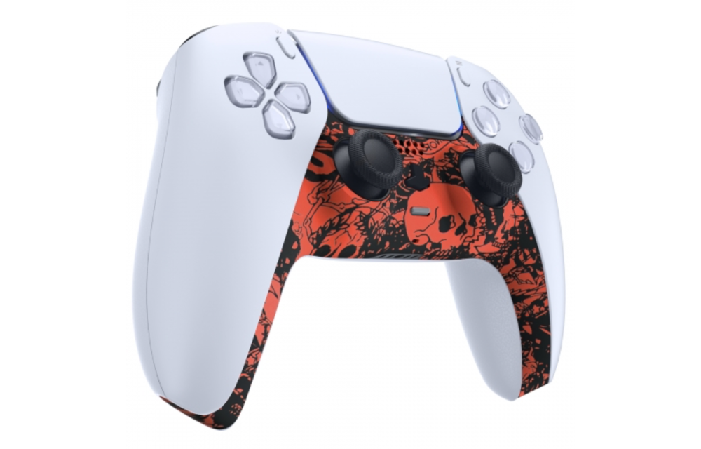 PS5 Controller Case Shell - Red Skull - Cover Shell