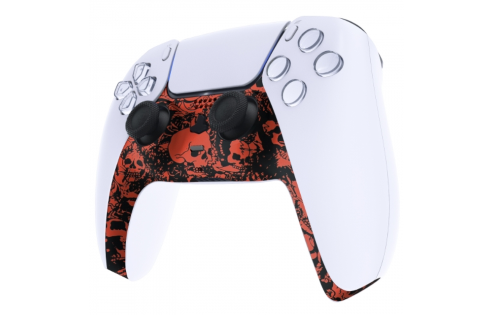 PS5 Controller Case Shell - Red Skull - Cover Shell