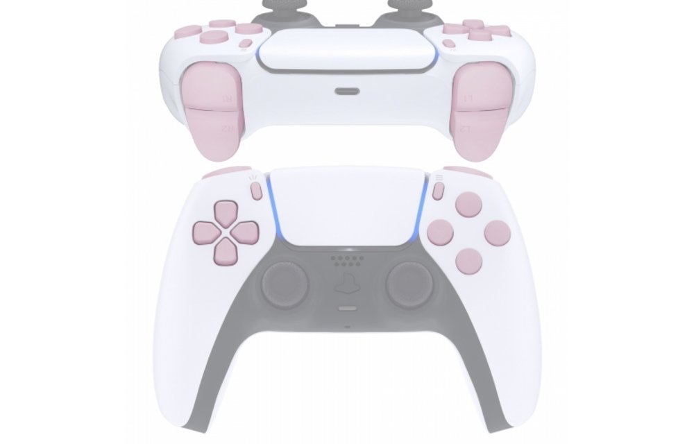 PS5 Controller Buttons - Light Pink - 11 in 1 Button Set