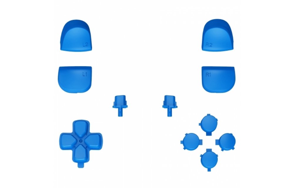 PS5 Controller Buttons - Blue - 11 in 1 Button Set