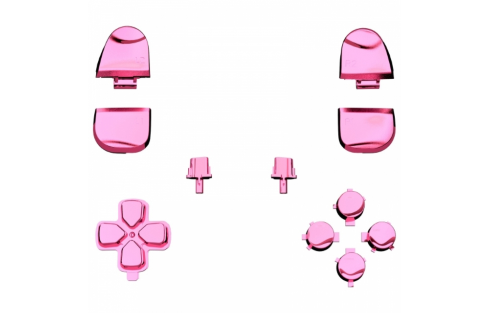 PS5 Controller Buttons - Pink Chrome - 11 in 1 Button Set