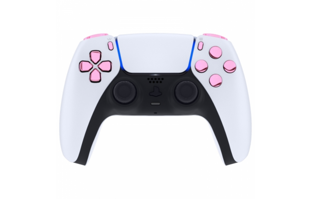 PS5 Controller Buttons - Pink Chrome - 11 in 1 Button Set