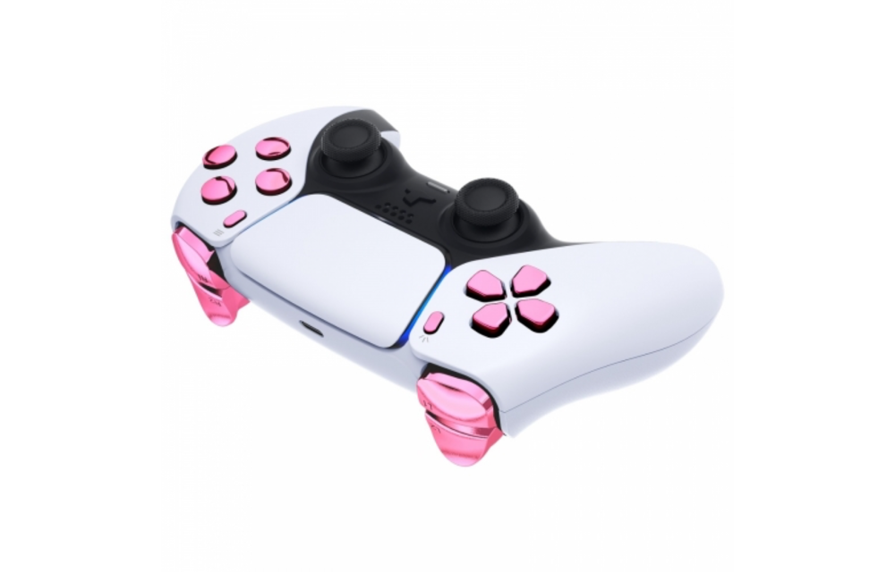 PS5 Controller Buttons - Pink Chrome - 11 in 1 Button Set
