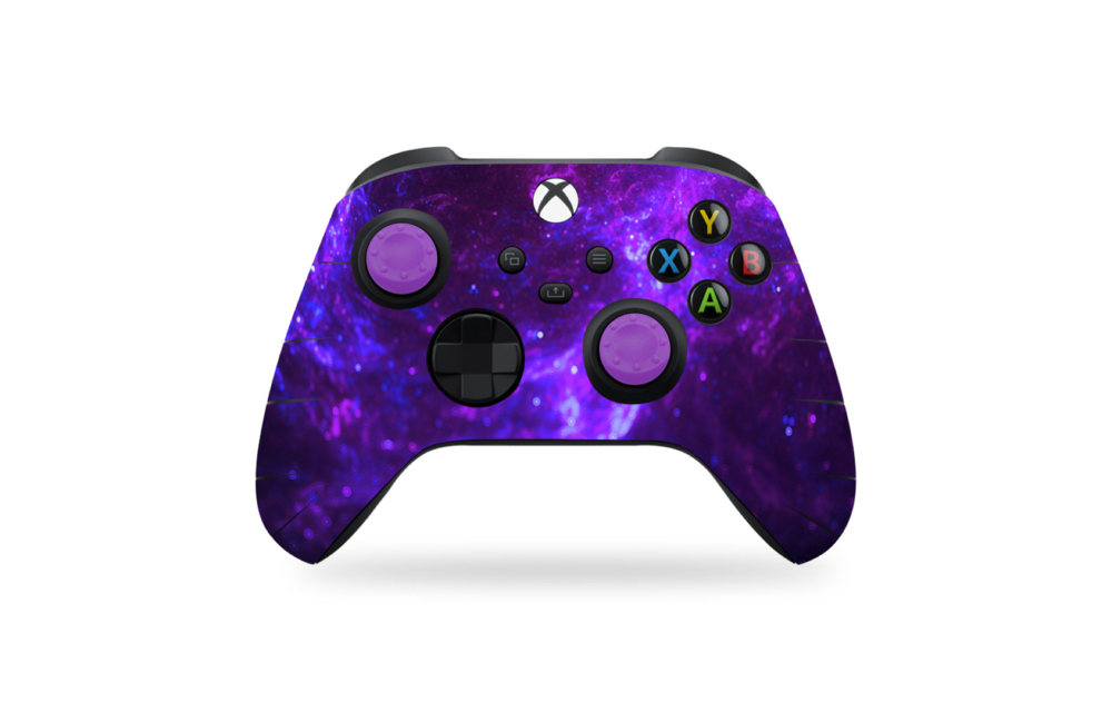 Xbox Series Controller Skins Stickers + Thumb Grips Value Pack - Dark Galaxy Combo Pack