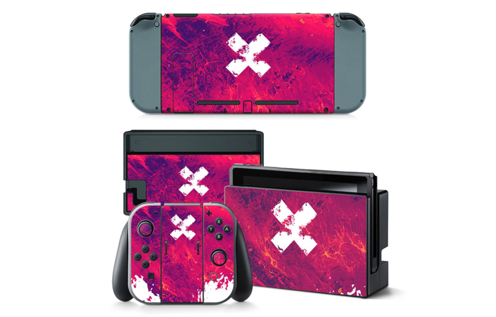 Nintendo Switch Skins - Grunge Red