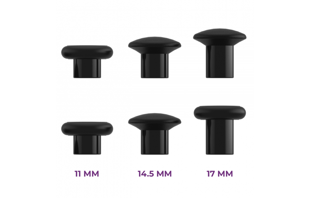 PS5 Controller Buttons - Black 6 in 1 - Thumbsticks