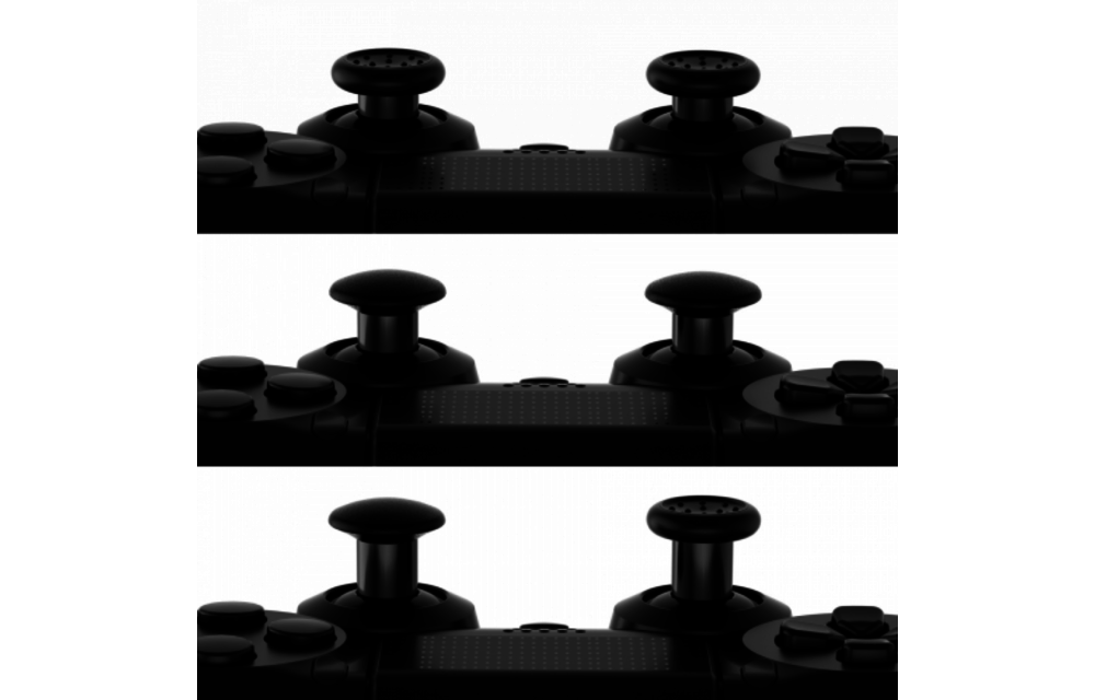 PS5 Controller Buttons - Black 6 in 1 - Thumbsticks