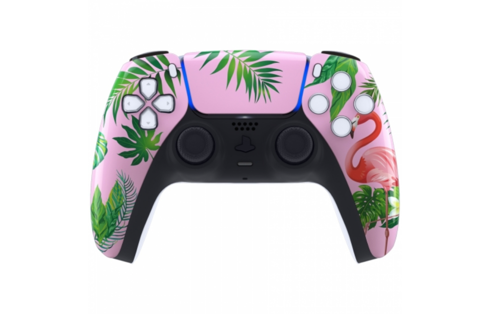 PS5 Controller Behuizing Shell - Flamingo - Front Shell (BDM-010)