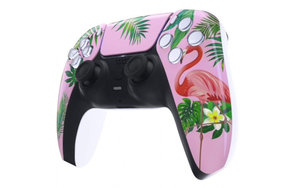 PS5 Controller Behuizing Shell - Flamingo - Front Shell (BDM-010)
