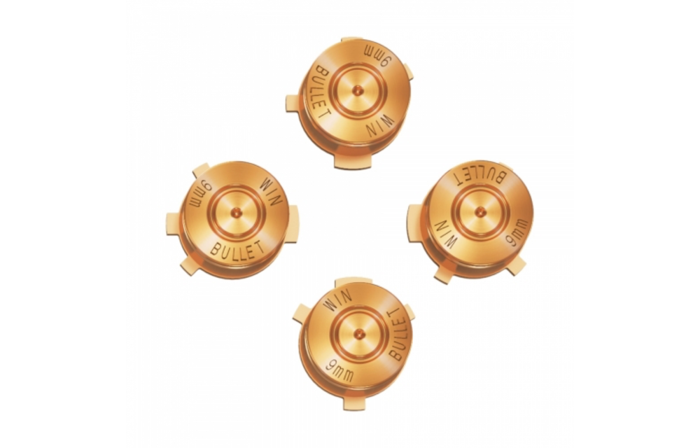 PS5 Controller Buttons - Goud Aluminium - Bullets