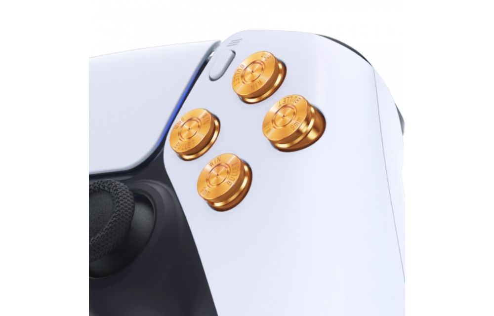 PS5 Controller Buttons - Goud Aluminium - Bullets