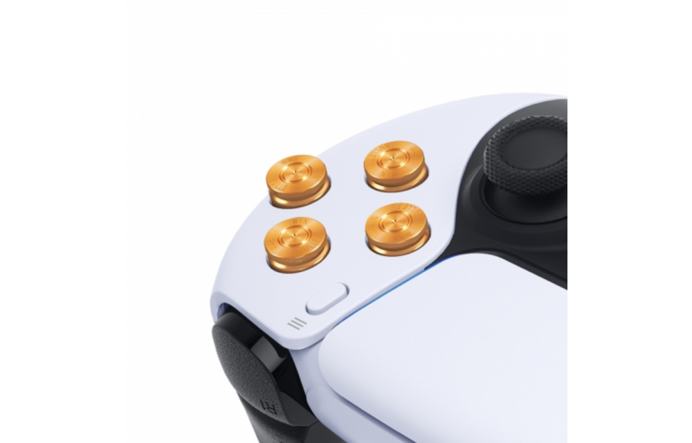 PS5 Controller Buttons - Gold Aluminium - Bullets