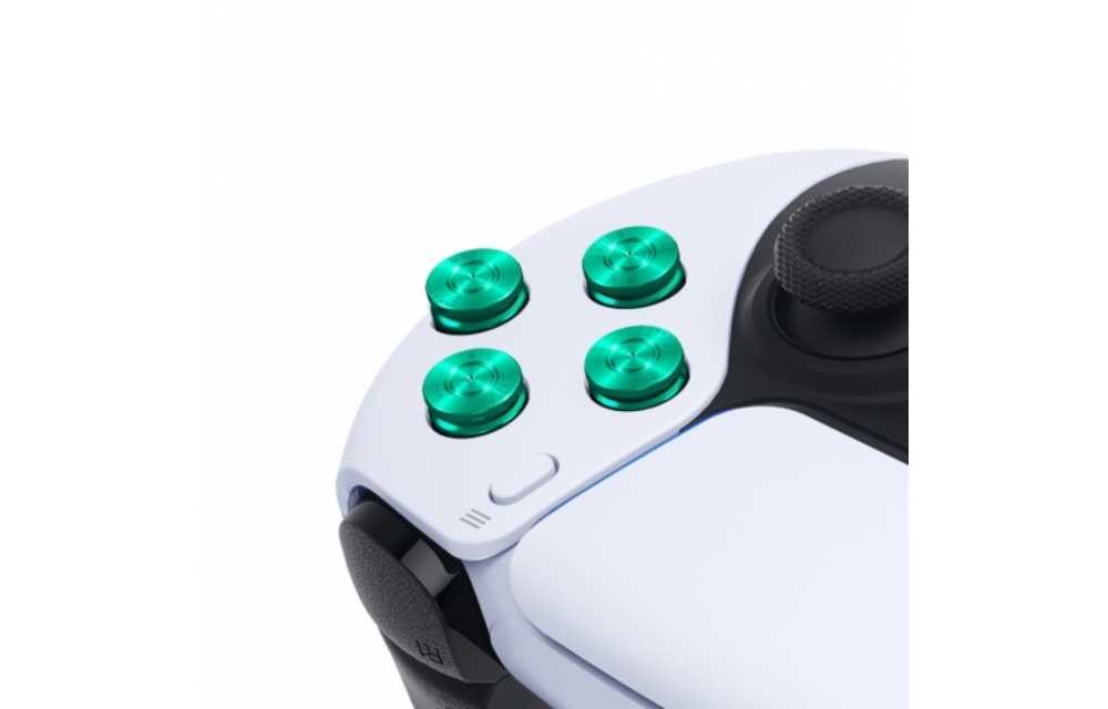 PS5 Controller Buttons - Groen Aluminium - Bullets