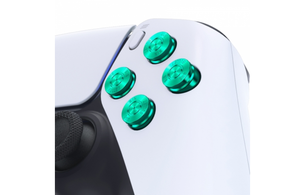 PS5 Controller Buttons - Groen Aluminium - Bullets