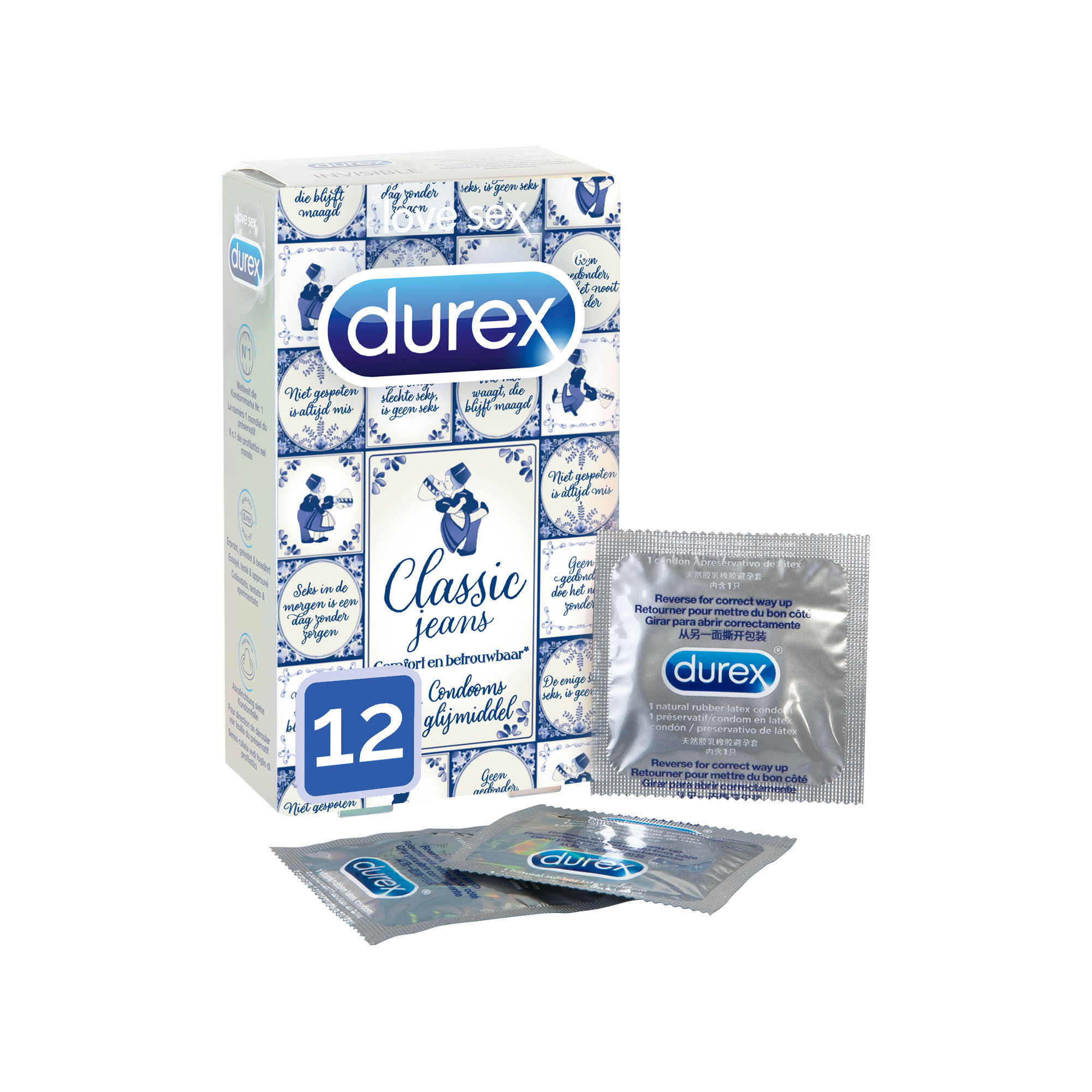 Durex Condooms Classic Jeans - 12 stuks
