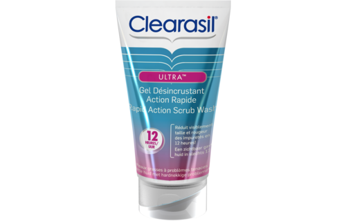 Clearasil Reinigingsgel Ultra Rapid Action Scrub Wash 150ml x5