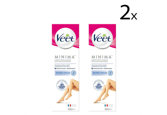 Veet Ontharingscreme - Gevoelige Huid - Minima - 100 ml x2