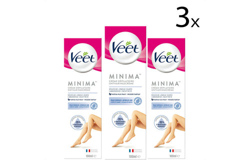 Veet Ontharingscreme - Gevoelige Huid - Minima - 100 ml x3