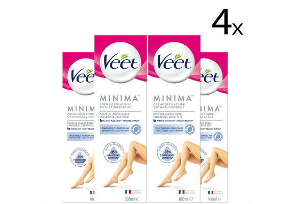 Veet Ontharingscreme - Gevoelige Huid - Minima - 100 ml x4