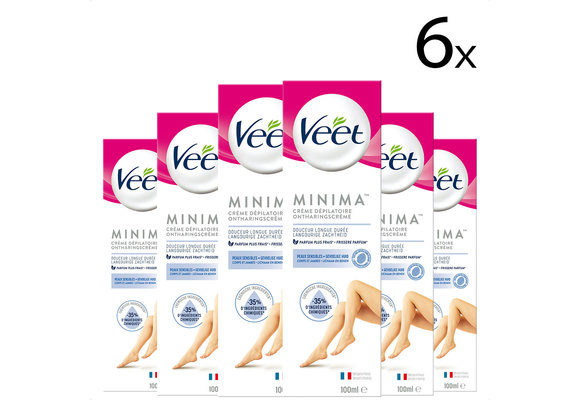 Veet Ontharingscreme - Gevoelige Huid - Minima - 100 ml x6