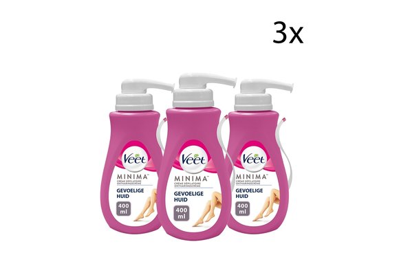 Veet ontharingscrÃ¨me - Gevoelige Huid - Silk & Fresh - 400ml x3