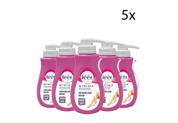Veet ontharingscrÃ¨me  - Gevoelige Huid - Silk & Fresh - 400ml x5