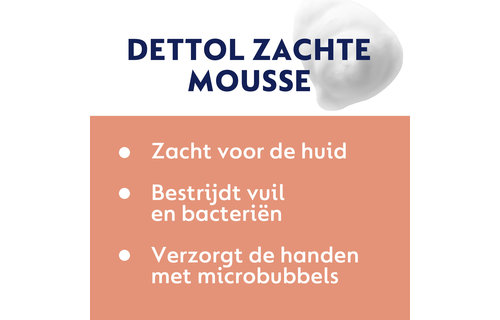 Dettol Handzeep Zachte Mousse - Roos & Kersenbloesem - 250ml x12