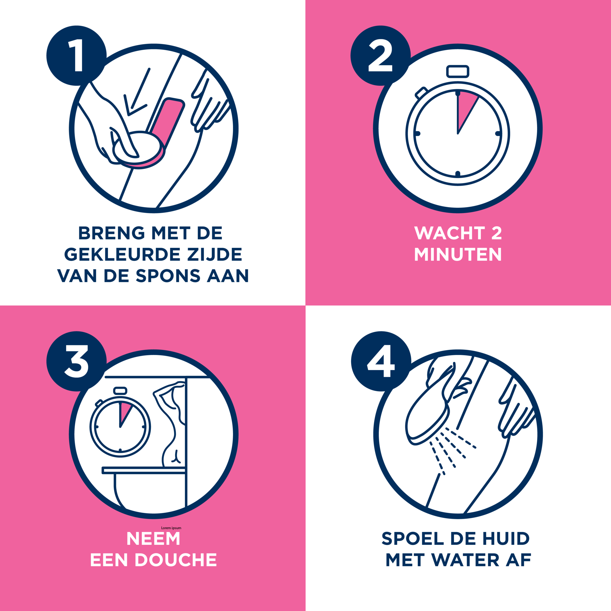 Veet ontharingscrème - Gevoelige Huid - In-Shower - 150ml x4