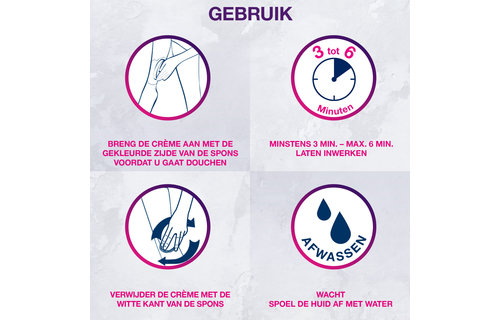 Veet ontharingscrème  - Gevoelige Huid - In-Shower - 150ml x6