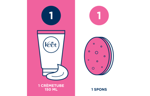 Veet ontharingscrème  - Gevoelige Huid - In-Shower - 150ml x6