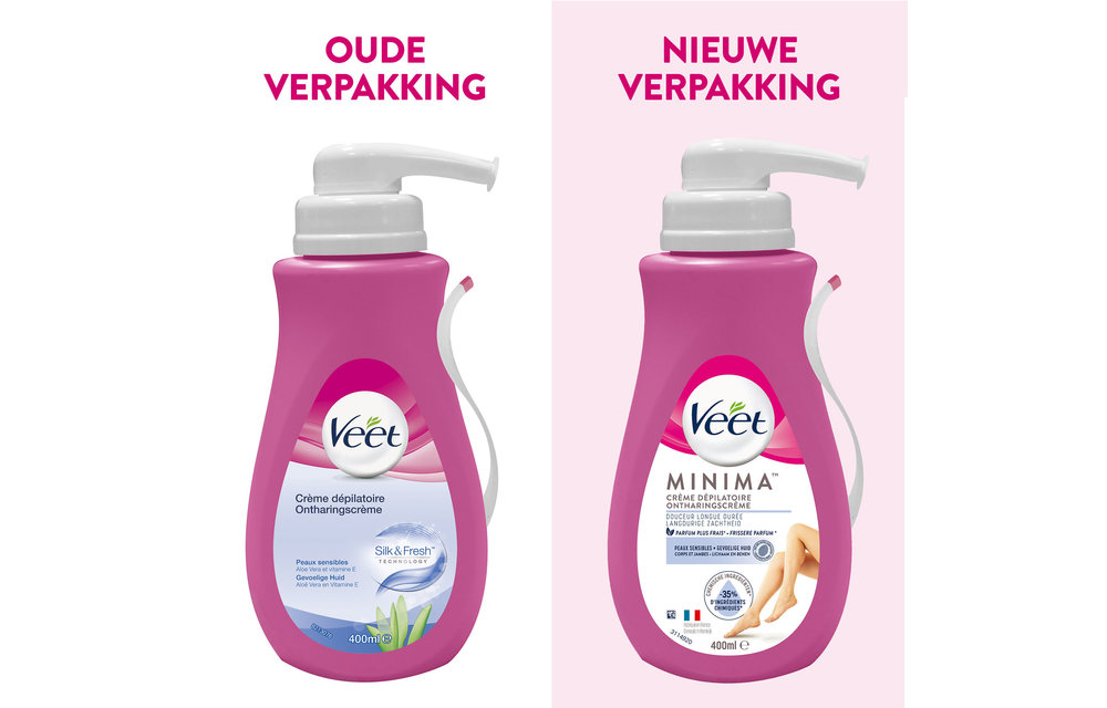 Veet Ontharingscrème - Gevoelige Huid - Silk & Fresh - 400ml x3