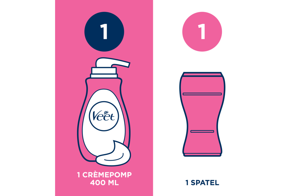 Veet Ontharingscrème - Gevoelige Huid - Silk & Fresh - 400ml x3