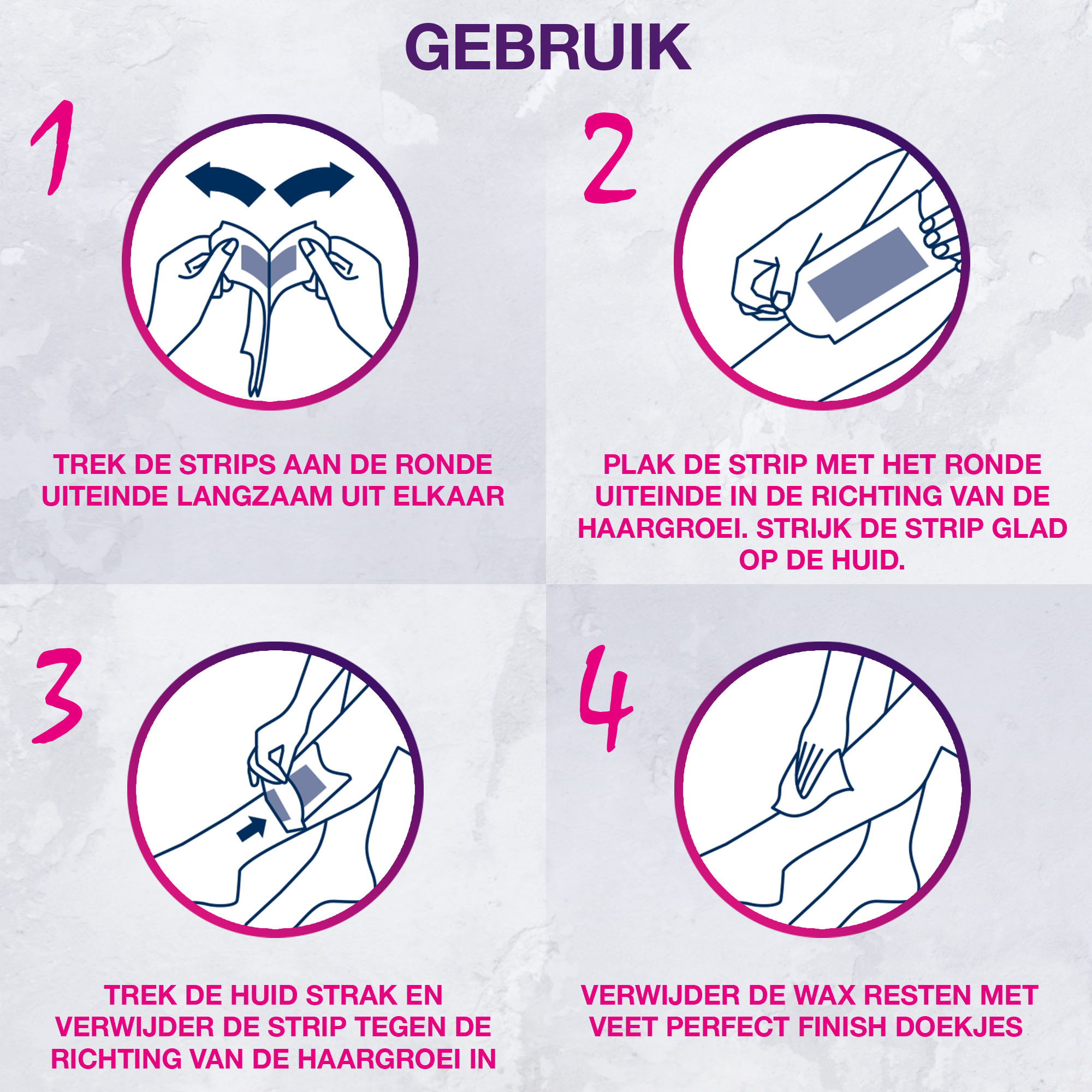 Veet Ontharingsstrips  - Benen & Lichaam - Gevoelige Huid - Easy-Gelwax - 20 stuks