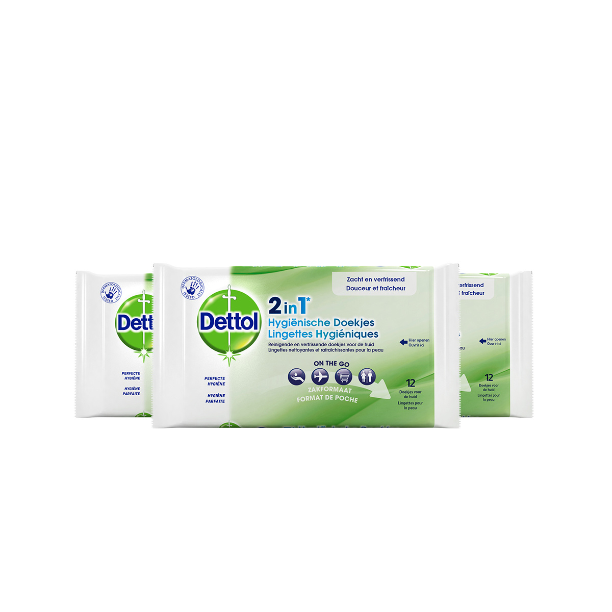 Dettol Lingettes hygiéniques 2-in-1