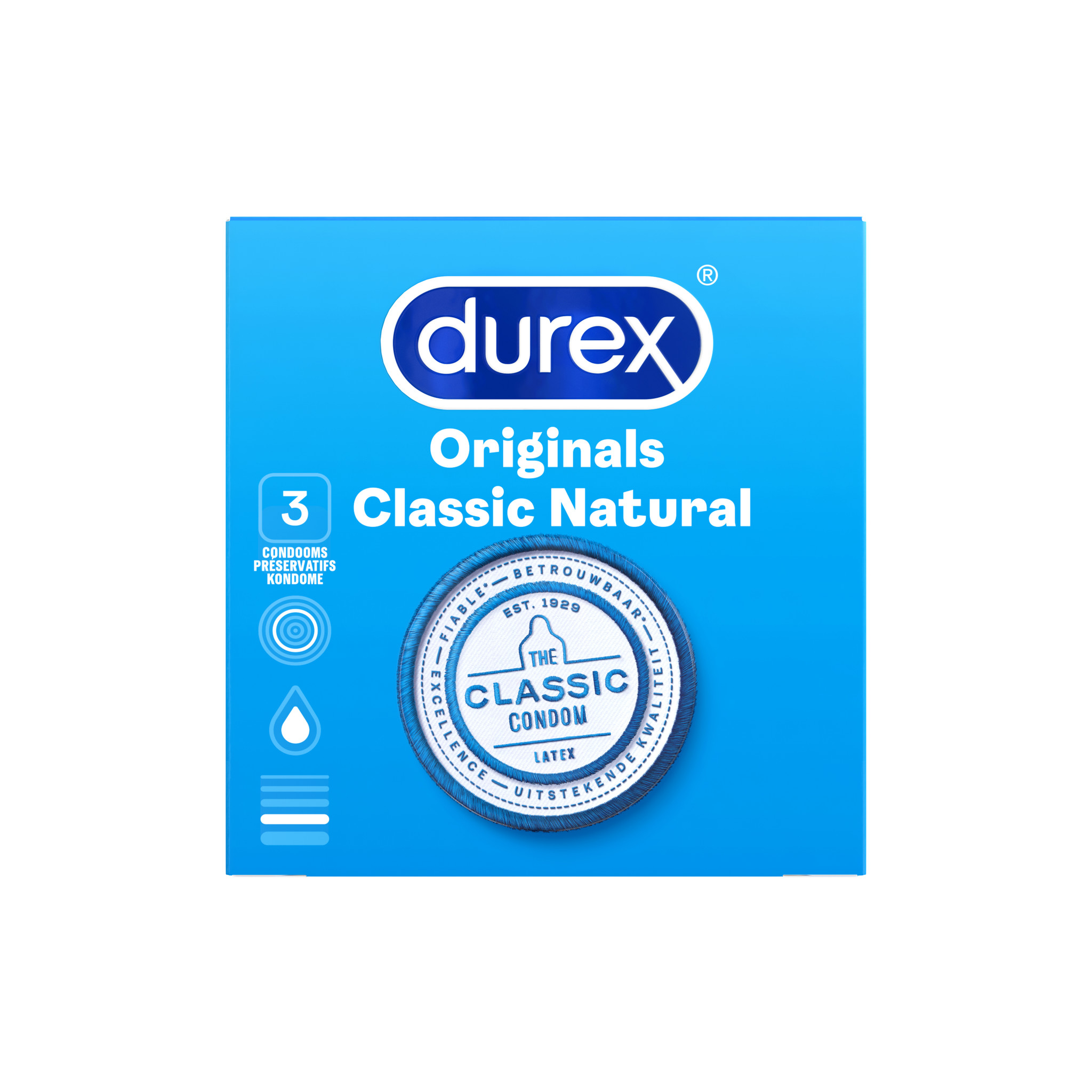 Durex Condooms Classic Natural 3st