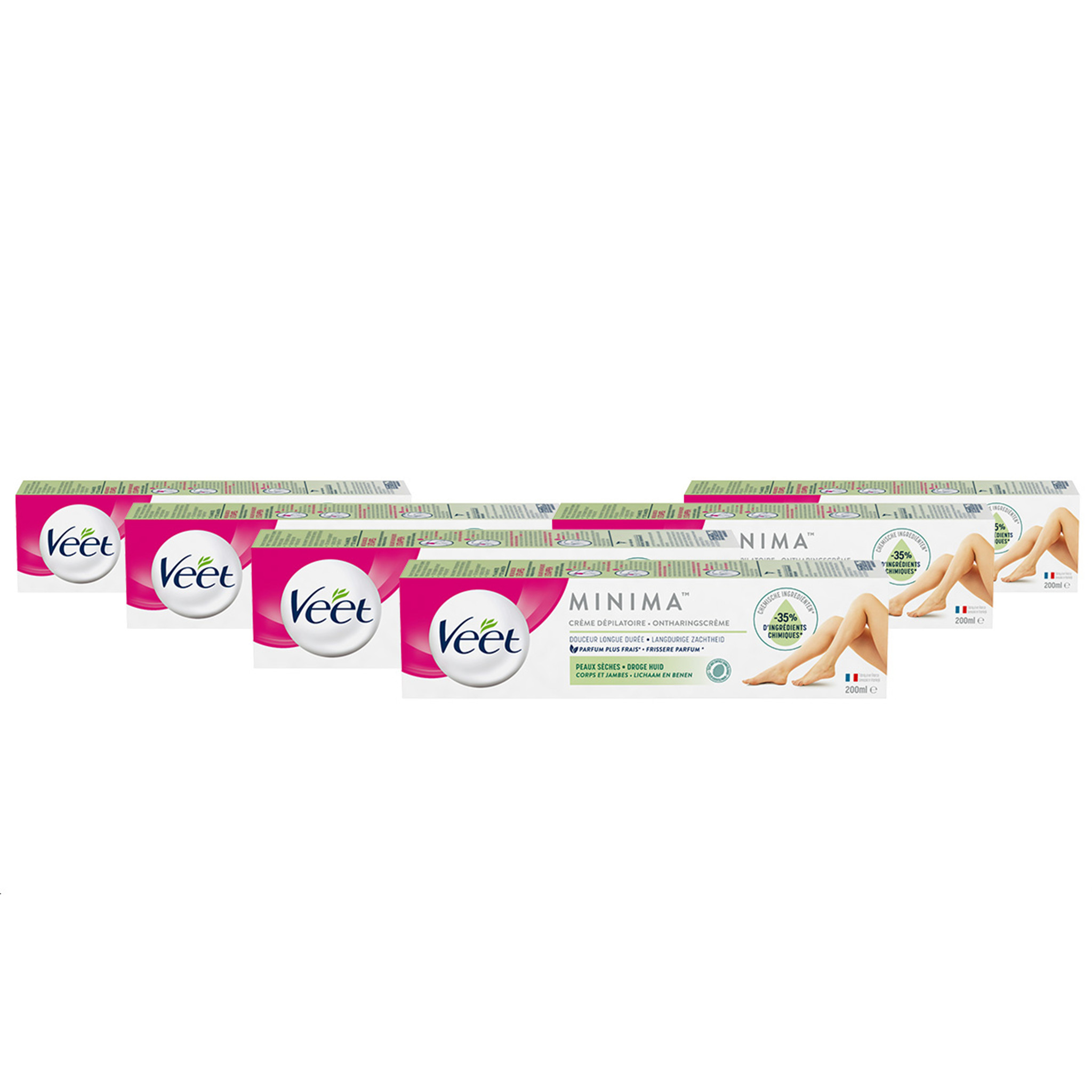 Veet Ontharingscreme - Droge Huid - Minima - 200ml x6